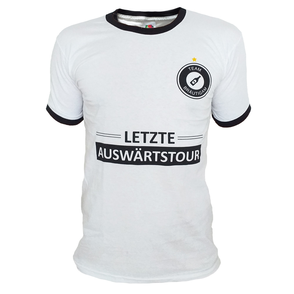 T-Shirt im Fußball-Design für den Junggesellenabschied